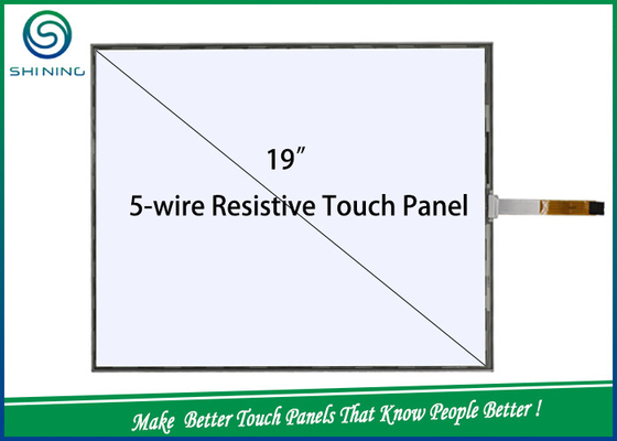 China 19'' 5 Wire Resistive Industrial Touch Screen Transparent Touch Panel LCD Display supplier