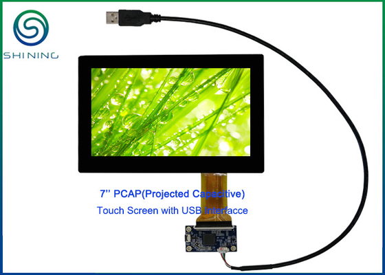 China 7 Inch Capacitive Touch Screen Cover Glass 1.1mm To ITO Sensor Glass 0.7mm For Touch Devices supplier
