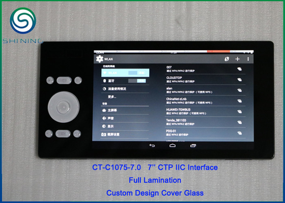 China Custom Capacitive Cover Glass Touch Panel with IIC Interface 7H Hardness supplier
