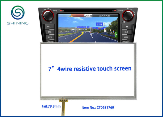 China 6.8” Viewing Area 4 Wire Resistive LCD Touch Panel With ITO Glass To ITO Film Structure supplier