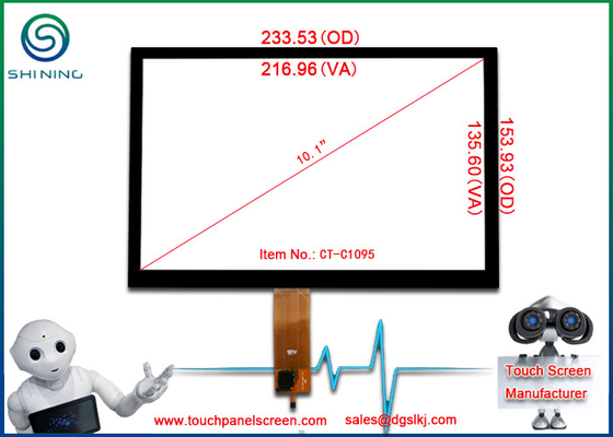 China 10.1 Inches 16/10 I2C Interface Capacitive Touch Display COF Type Goodix GT928 Controller supplier
