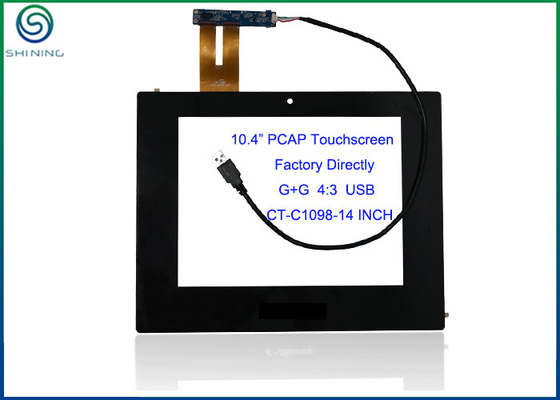 China 10.4 Inch USB Projected Capacitive Touch Screen With Controller For Touch Industrial Device supplier