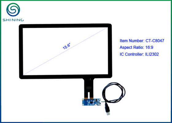 China 15.6 Inch USB Interface Capacitive Touch Panel , Kiosks Capacitive Touchscreen Display supplier