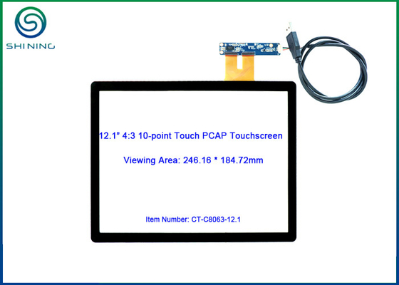 China CTP Industrial Touch Screen With USB ILI2302 Controller 12.1&quot; 5V DC supplier
