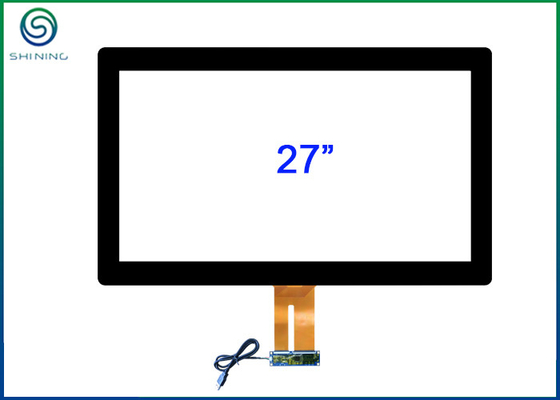 China 27.0 Inch Capacitive Touch Sensor Digitizer Bonded With 6H Cover Glass For Multi Touch Display supplier