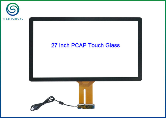 China 27 Inch PCAP Touch Glass Kit with USB Controller For Capacitive Touch Monitors supplier