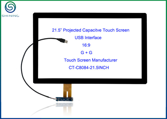 China 21.5 Inches 16:9 Capacitive Touch Screen With USB Interface , COB Type ILITEK 2302 Controller supplier