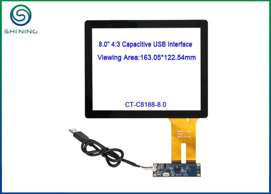 China 8 Inch Monitor PC Touch Screen With USB Interface Plug And Play Dustproof supplier