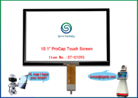 Capacitive 10.1 Inch Touch Screen Panel Overlay 16/10 COF Type I2C Touch Display
