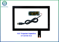 18.5 Inch Capacitive USB Multi Touch Screen Overlay Surface Hardness Above 6H