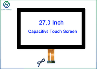 27 Inch PCAP Multi Touch Screen Overlay Kit Bonded With Cover Glass
