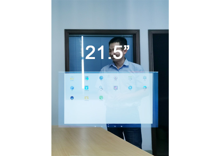 10 Point Capacitive Touch Screen Glass Mirror PCAP 21.5 Inch Customized