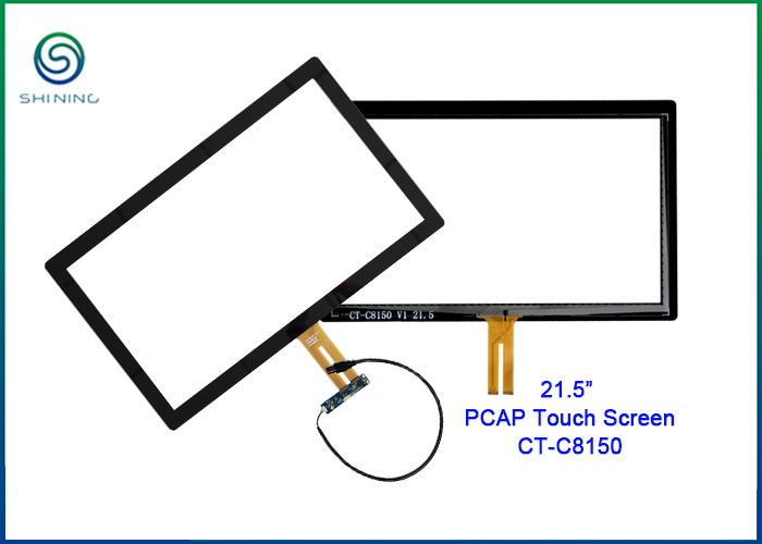 Capacitive PCAP Touch Screen Overlay 21.5 Inch USB Interface 16:9 Aspect Ratio
