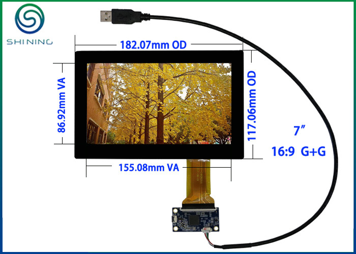 USB 7&quot; Capacitive Multi Touch Panel Screen ITO Glass For Intelligent Appliances